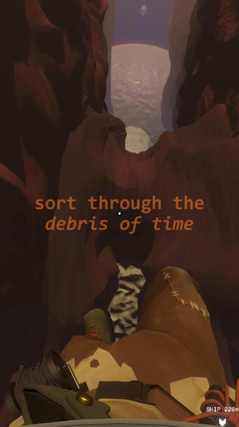 Outer Wilds and the Debris of Time (Vertical)
